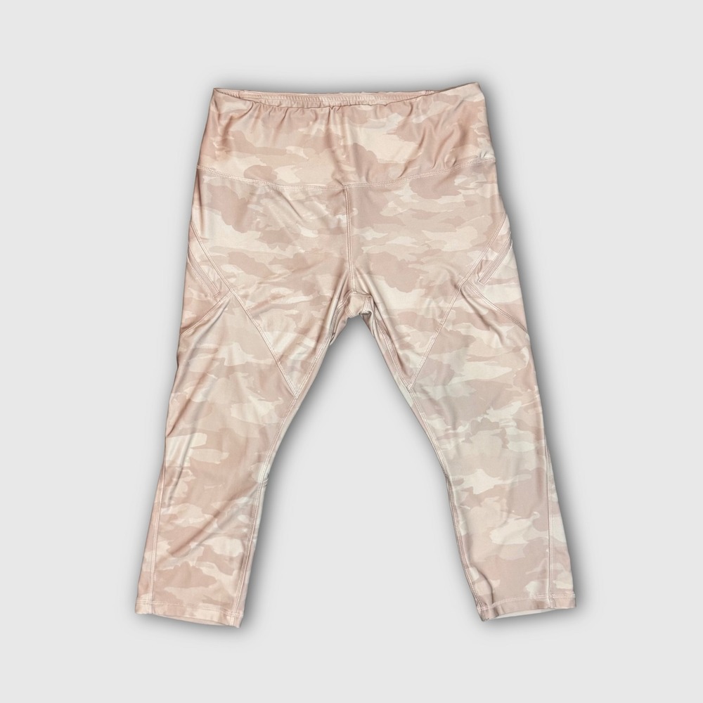 RBX Camo Activewear Crop Leggings - Women's - XL - Pink